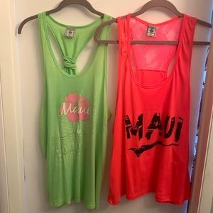 Set of two MAUI Tee-shirt/cover ups